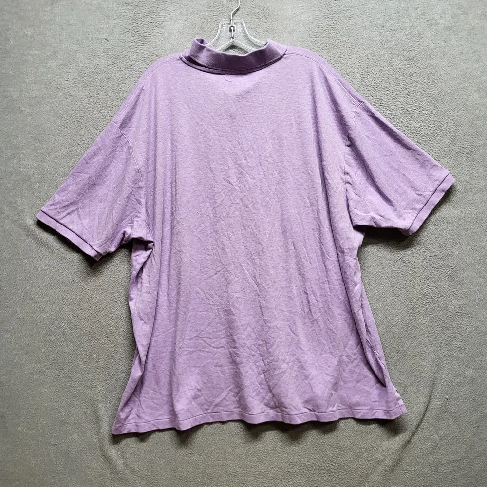 Polo Ralph Lauren Men Polo Shirt 3XLT Purple‎ Logo Flesh Pony Short Sleeve